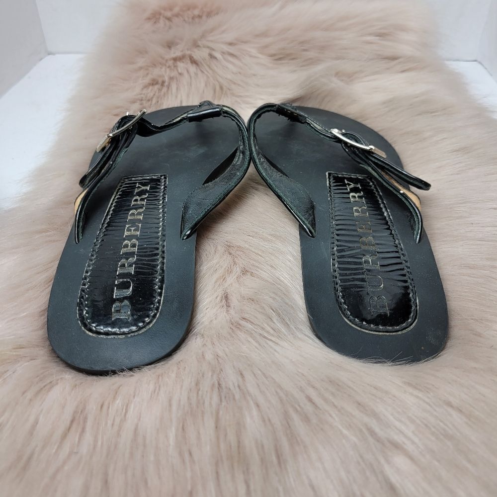 Burberry Nova Lancaster Flip Flop Womens Sandals Shoes Size 6.5 - Picture 4 of 8